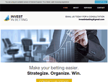 Tablet Screenshot of investinbetting.com